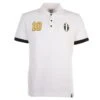 Piemonte Calcio Retro No. 10 White Polo Shirt with Pink and Black Trim