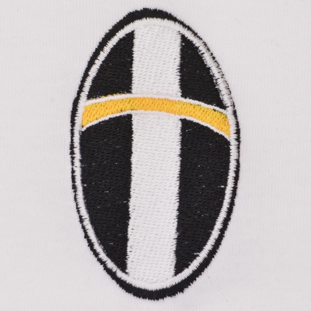 Piemonte Calcio Retro No. 10 White Polo Shirt with Pink and Black Trim 4 Piemonte Calcio Retro No. 10 White Polo Shirt with Pink and Black Trim - Image 2