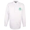 Fulham 1930s Retro Football Shirt – White Heavy Cotton Long Sleeve Button Placket 2 Fulham 1930s Retro Football Shirt – White Heavy Cotton Long Sleeve Button Placket -Toffs Store 1092