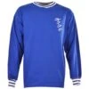 Huddersfield Town 1967-69 Retro Football Shirt - Royal Blue Long Sleeve Heritage Jersey -Toffs Store 1101