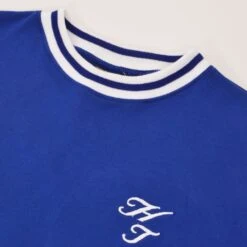 Huddersfield Town 1967-69 Retro Football Shirt - Royal Blue Long Sleeve Heritage Jersey -Toffs Store 1101 2