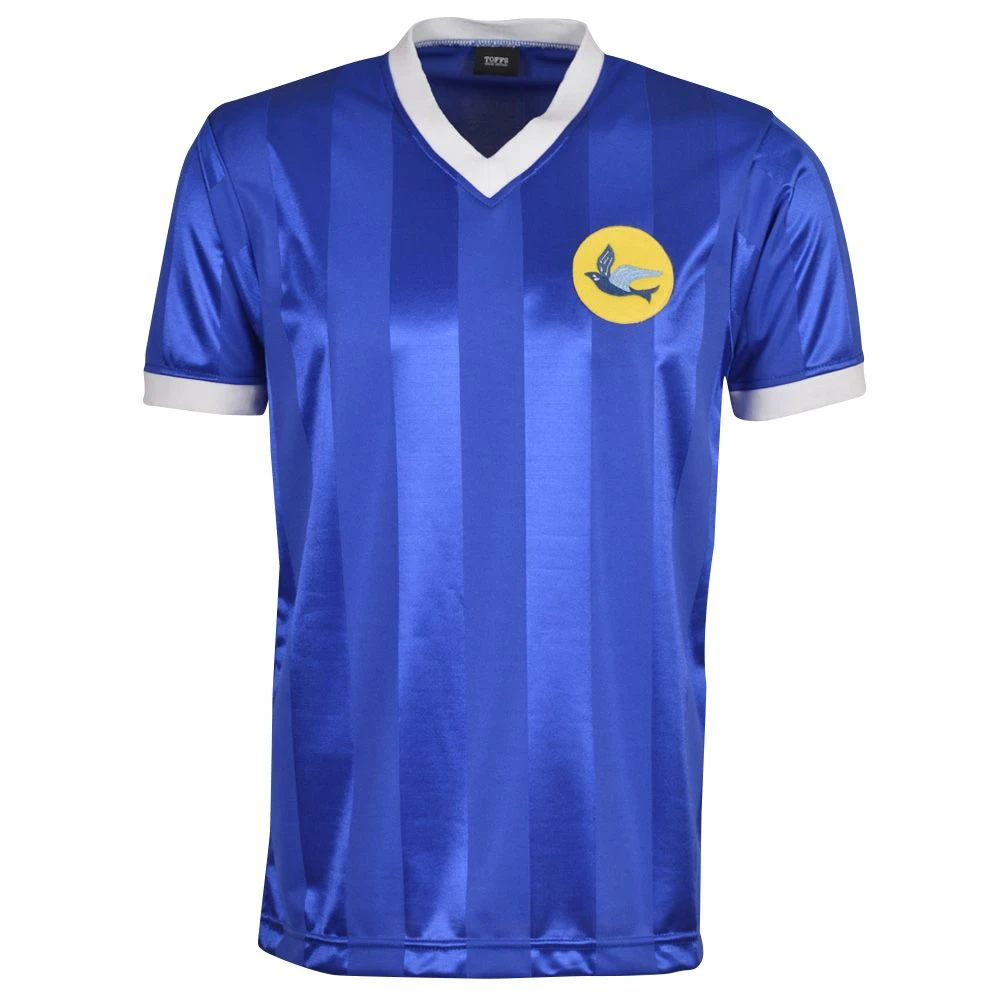 Cardiff City 1983 Retro Blue Home Shirt – Classic Bluebird V-Neck Football Jersey 3 Cardiff City 1983 Retro Blue Home Shirt – Classic Bluebird V-Neck Football Jersey