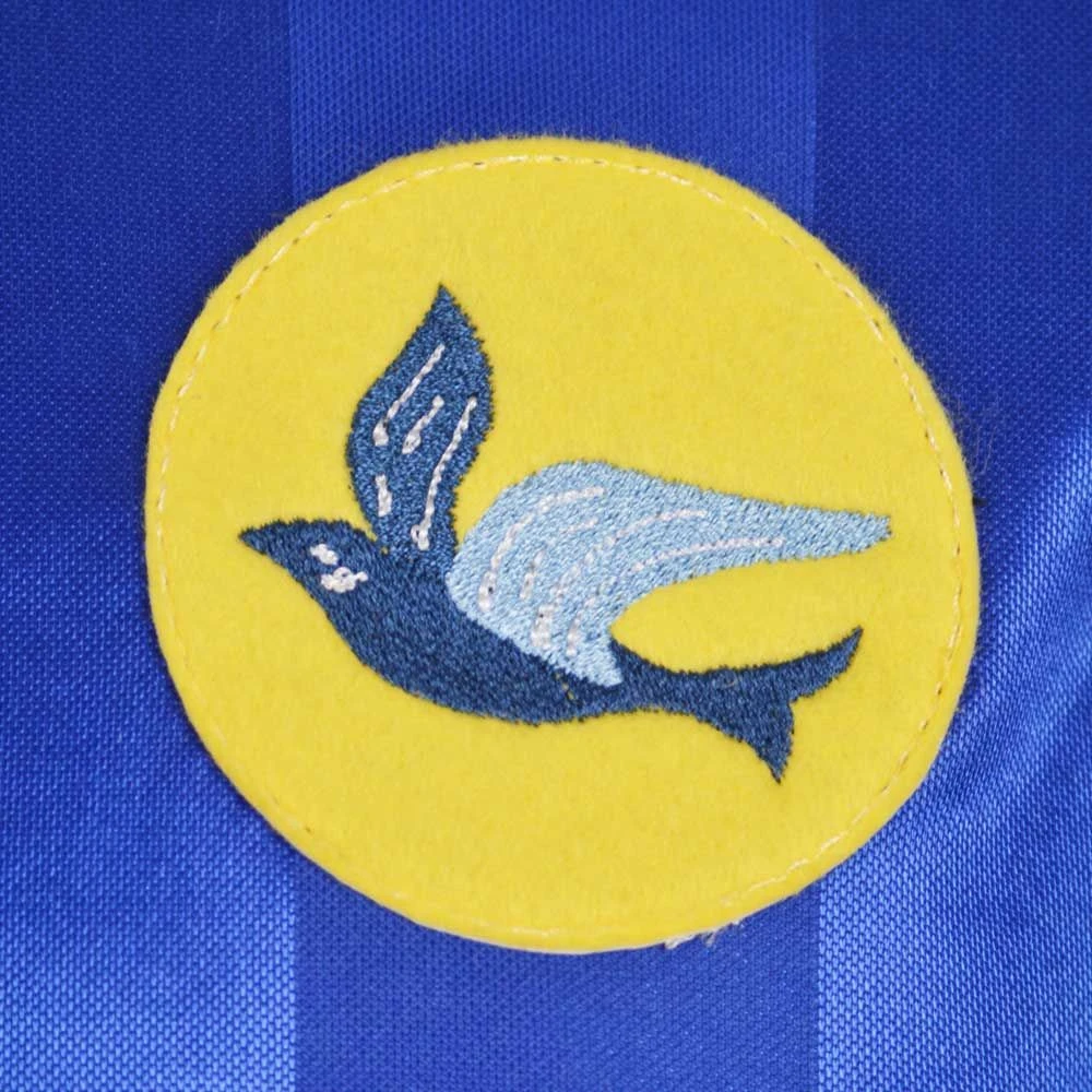 Cardiff City 1983 Retro Blue Home Shirt – Classic Bluebird V-Neck Football Jersey 4 Cardiff City 1983 Retro Blue Home Shirt – Classic Bluebird V-Neck Football Jersey - Image 2