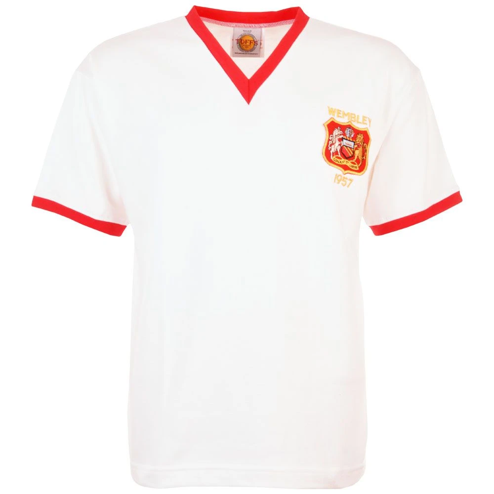 Manchester Reds 1957 FACF Kids Retro Football Shirt 3 Manchester Reds 1957 FACF Kids Retro Football Shirt