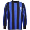 Middlesbrough 1970s Away Retro Football Shirt – Blue & Black Striped Long Sleeve