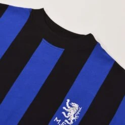 Middlesbrough 1970s Away Retro Football Shirt – Blue & Black Striped Long Sleeve -Toffs Store 1157 2