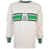 Plymouth Argyle Green with White Trim – 1960s-70s Retro Long Sleeve Football Shirt -Toffs Store 1189
