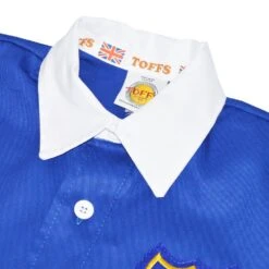 Portsmouth 1939 FA Cup Winners Retro Football Shirt – White Long Sleeve Heavy Drill Cotton -Toffs Store 1192 2