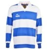Reading FC 1970 Retro Blue & White Hooped Long Sleeve Football Shirt – Vintage Bukta Edition