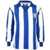 Sheffield Wednesday 1970s Retro Blue & White Striped Long Sleeve Football Shirt -Toffs Store 1206