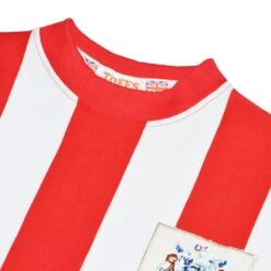 Sheffield United Red & White Striped Retro 1960s-1970s Long Sleeve Football Shirt -Toffs Store 1209 2
