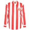 Southampton FC Red and White Stripes 1940s-1950s Retro Long Sleeve Football Shirt 1 Southampton FC Red and White Stripes 1940s-1950s Retro Long Sleeve Football Shirt -Toffs Store 1212