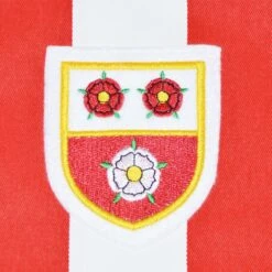 Southampton FC Red and White Stripes 1940s-1950s Retro Long Sleeve Football Shirt 6 Southampton FC Red and White Stripes 1940s-1950s Retro Long Sleeve Football Shirt -Toffs Store 1212 1