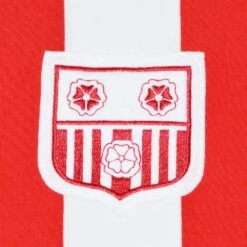 Southampton 1960s Retro Red and White Striped Long Sleeve Football Shirt -Toffs Store 1213 1