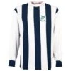 West Bromwich Albion 1969 - 1971 Retro Football Shirt – Navy and White Heritage Stripes Long Sleeve -Toffs Store 1243