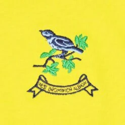 West Bromwich Albion 1960s Away Retro Long Sleeve Football Shirt - Heavyweight Cotton -Toffs Store 1244 1