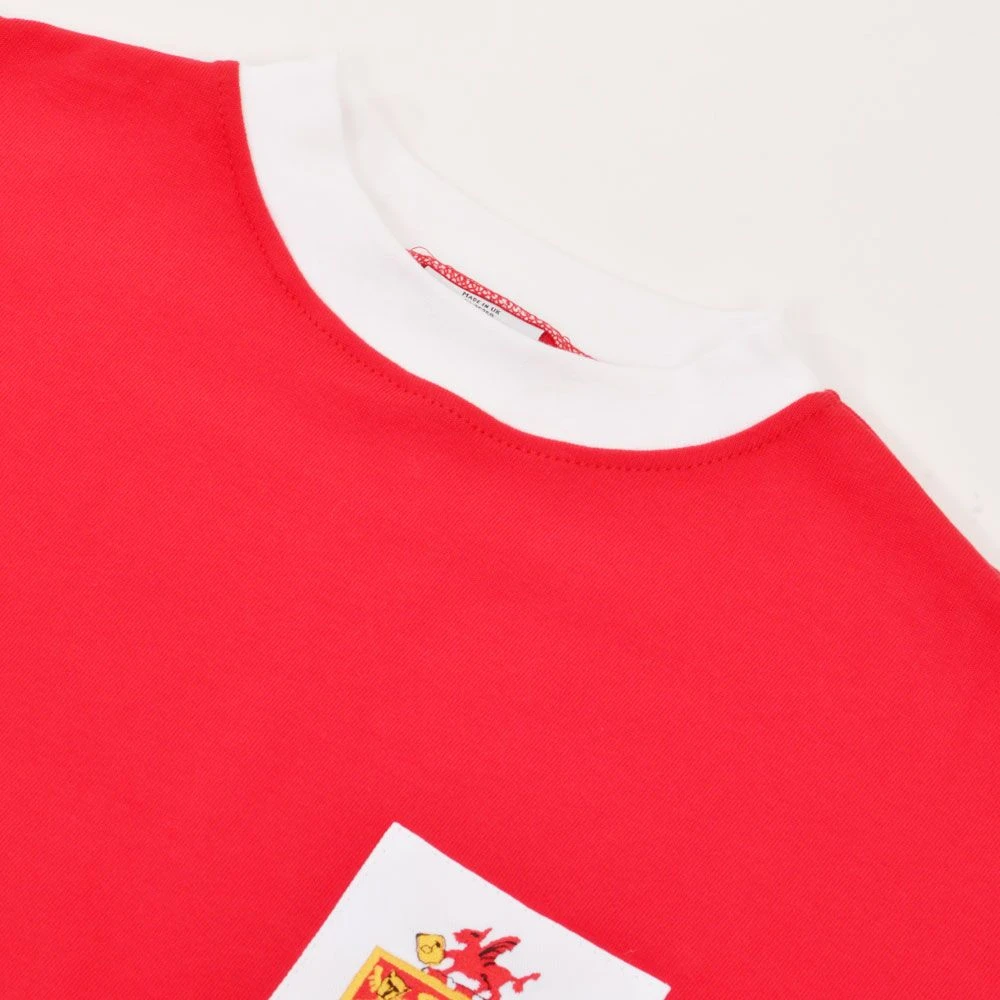Wrexham AFC 1967 - 1970 Retro Football Shirt – Red with White Trim Long Sleeve 5 Wrexham AFC 1967 - 1970 Retro Football Shirt – Red with White Trim Long Sleeve - Image 3