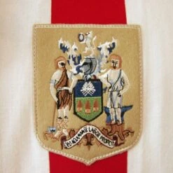 Sheffield United Red and White 1960s Retro Football Shirt – Heritage V-Neck Jersey -Toffs Store 1328 1