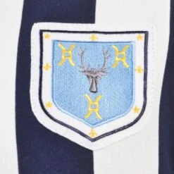 West Bromwich Albion 1931 FA Cup Winners Navy & White Striped Retro Long Sleeve Jersey -Toffs Store 1331 1