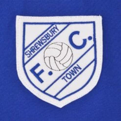 Shrewsbury Town 1960s Retro Football Shirt - Blue and White Striped Arthur Rowley Edition 6 Shrewsbury Town 1960s Retro Football Shirt - Blue and White Striped Arthur Rowley Edition -Toffs Store 1365 1