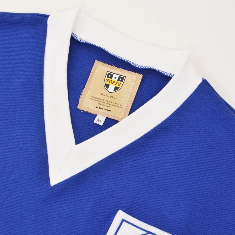 Shrewsbury Town 1960s Retro Football Shirt - Blue and White Striped Arthur Rowley Edition 5 Shrewsbury Town 1960s Retro Football Shirt - Blue and White Striped Arthur Rowley Edition - Image 3