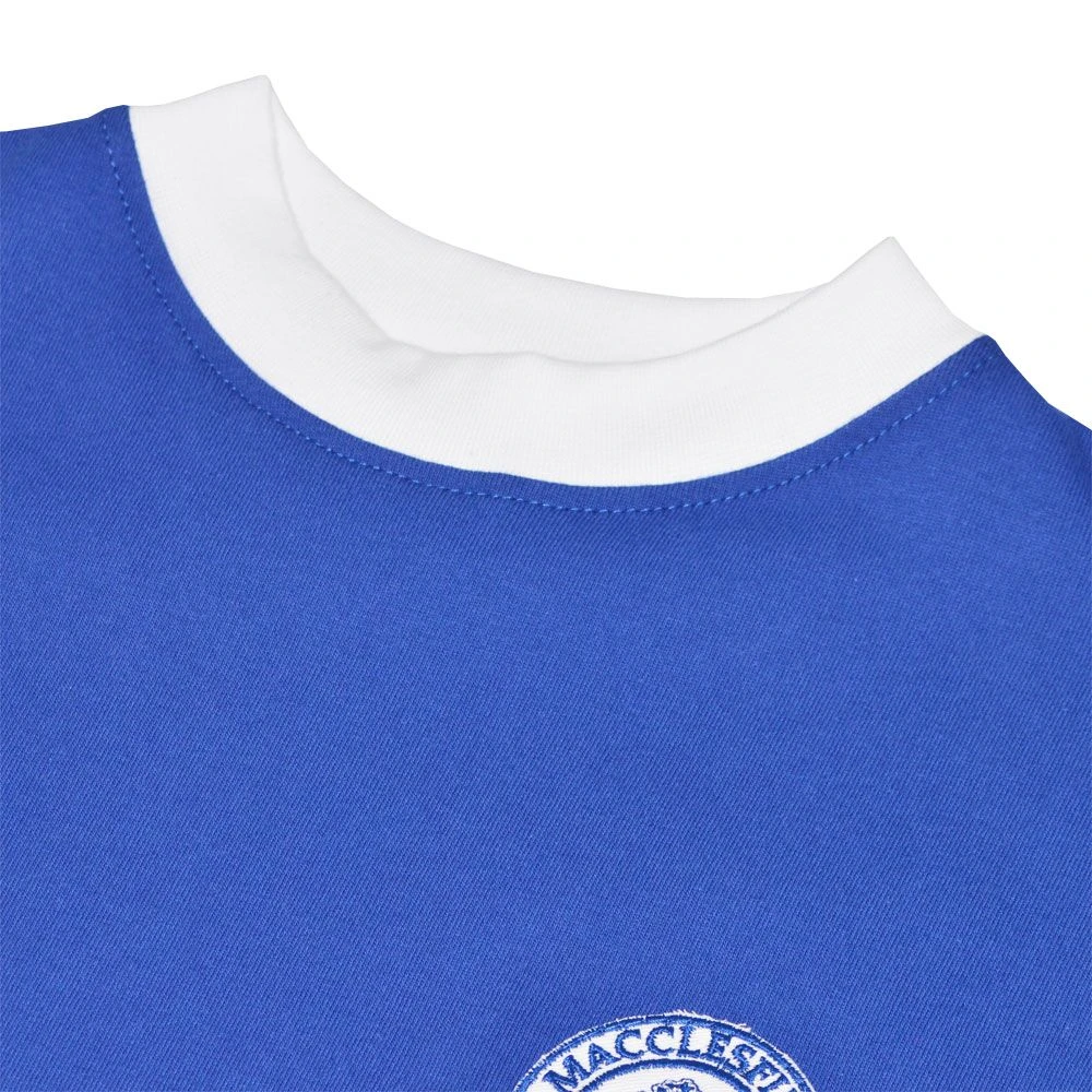 Macclesfield Town 1967 Royal Blue Retro Football Shirt – Long Sleeve Vintage Silkmen Jersey 5 Macclesfield Town 1967 Royal Blue Retro Football Shirt – Long Sleeve Vintage Silkmen Jersey - Image 3