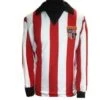 Stoke City 1975 - 1976 Retro Football Shirt - Red & White Striped Long Sleeve V-Neck -Toffs Store 1387