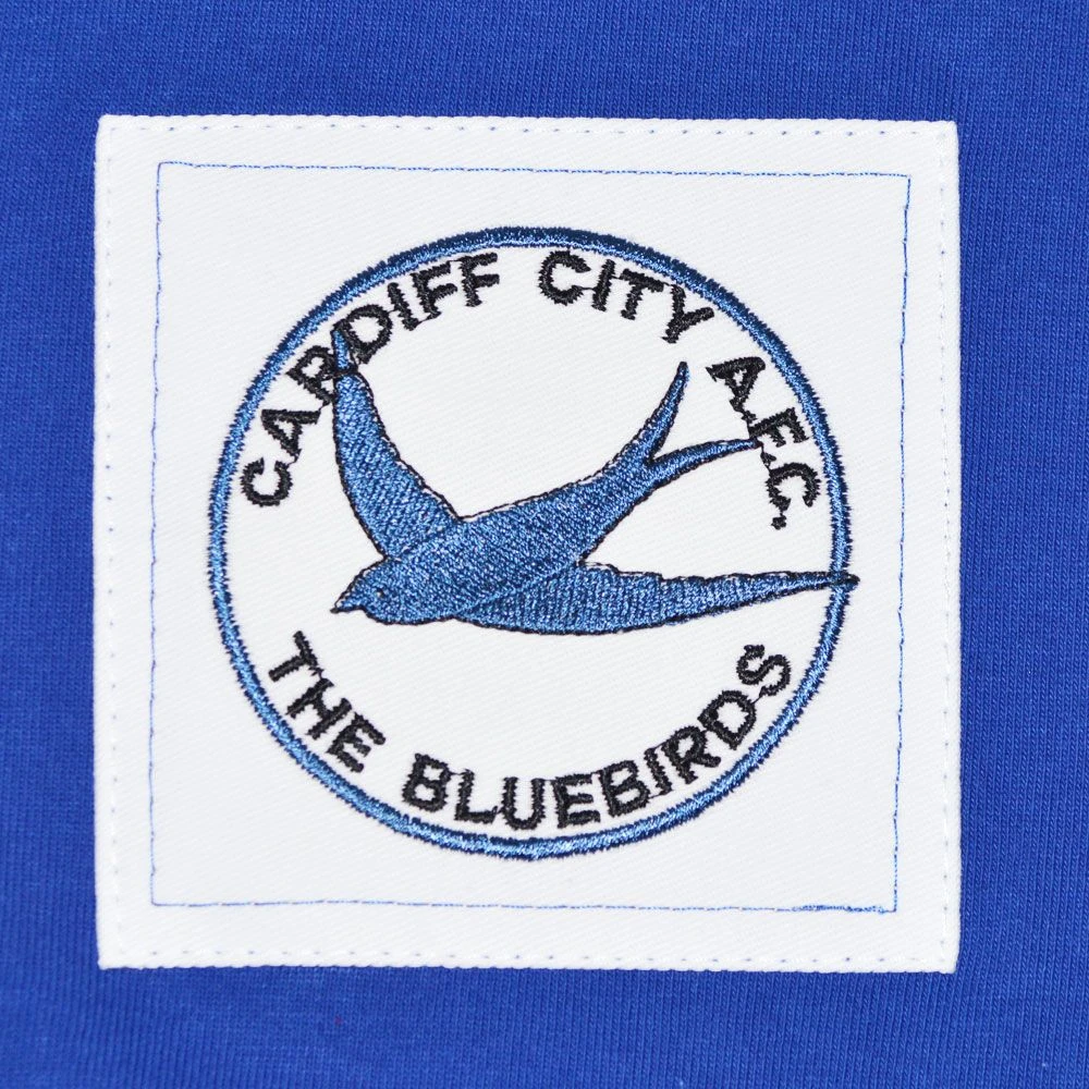 Cardiff City Blue with White Trim – 1959-60 Retro Heritage V-Neck Football Shirt 4 Cardiff City Blue with White Trim – 1959-60 Retro Heritage V-Neck Football Shirt - Image 2