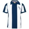 West Bromwich Albion Navy & White Striped Retro Football Shirt – 1975-1977 Tony ‘Bomber’ Brown Era -Toffs Store 1439