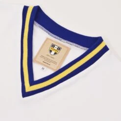 Scunthorpe United 1959-1963 Retro White Football Shirt – Vintage Blue & Gold Trim V-Neck 7 Scunthorpe United 1959-1963 Retro White Football Shirt – Vintage Blue & Gold Trim V-Neck -Toffs Store 1442 2
