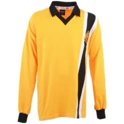 Maidstone United 1978 - 1981 Retro Amber Long Sleeve Football Shirt