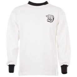 Hereford United 1970s Retro Football Shirt – White Heavyweight Long Sleeve Cotton