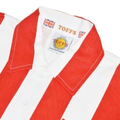 Sheffield United 1925 FA Cup Final Retro Football Shirt – Red & White Striped Long Sleeve Heavy Cotton Jersey -Toffs Store 1552 2