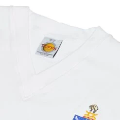 Rochdale AFC 1962-1963 Retro Football Shirt - White Heritage V-Neck Jersey -Toffs Store 1557 2