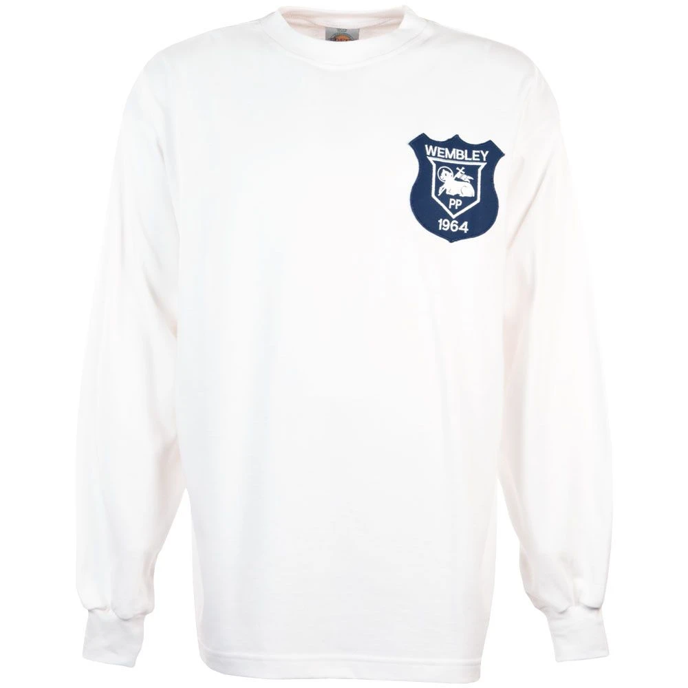 Preston North End 1964 FA Cup Final Retro Long Sleeve Football Shirt - Heavyweight White Cotton 3 Preston North End 1964 FA Cup Final Retro Long Sleeve Football Shirt - Heavyweight White Cotton