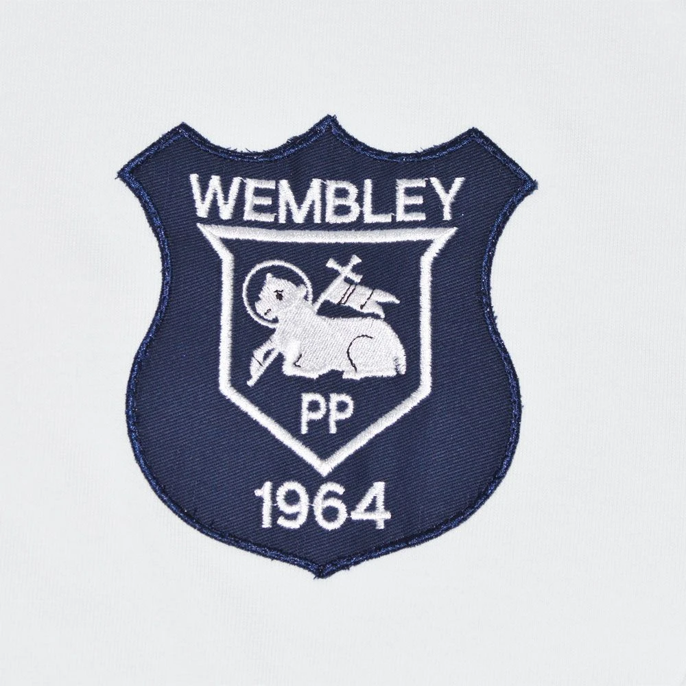 Preston North End 1964 FA Cup Final Retro Long Sleeve Football Shirt - Heavyweight White Cotton 4 Preston North End 1964 FA Cup Final Retro Long Sleeve Football Shirt - Heavyweight White Cotton - Image 2