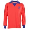 Aldershot Town 1970s Retro Football Shirt – Red and Blue Heritage Long Sleeve Jersey -Toffs Store 1641