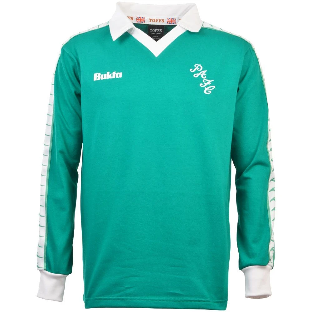Plymouth Argyle 1978-1980 Retro Football Shirt - Green Bukta Long Sleeve with White Collar 3 Plymouth Argyle 1978-1980 Retro Football Shirt - Green Bukta Long Sleeve with White Collar