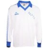 Stockport County 1977 Bukta Retro White & Blue Striped 3rd Shirt – Long Sleeve Vintage Football Jersey 2 Stockport County 1977 Bukta Retro White & Blue Striped 3rd Shirt – Long Sleeve Vintage Football Jersey -Toffs Store 1693