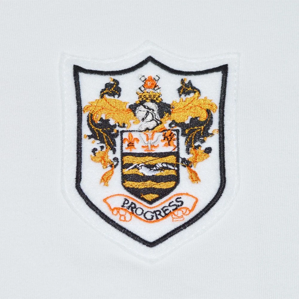 Blackpool FC Late 1950s Away Retro Football Shirt – White with Tangerine V-Neck Vintage Kit 4 Blackpool FC Late 1950s Away Retro Football Shirt – White with Tangerine V-Neck Vintage Kit - Image 2