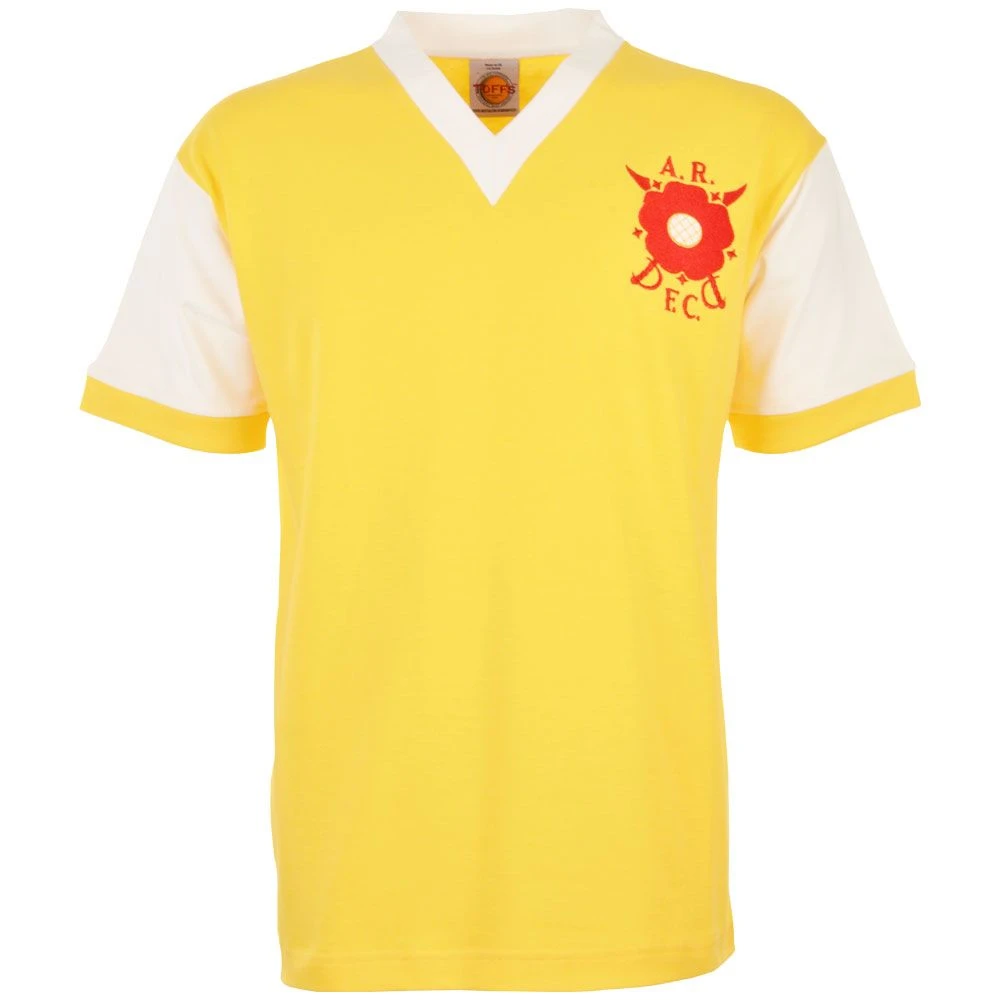 Albion Rovers 1961-1964 Yellow and Red Retro Football Shirt – Vintage V-Neck Short Sleeve Jersey 3 Albion Rovers 1961-1964 Yellow and Red Retro Football Shirt – Vintage V-Neck Short Sleeve Jersey