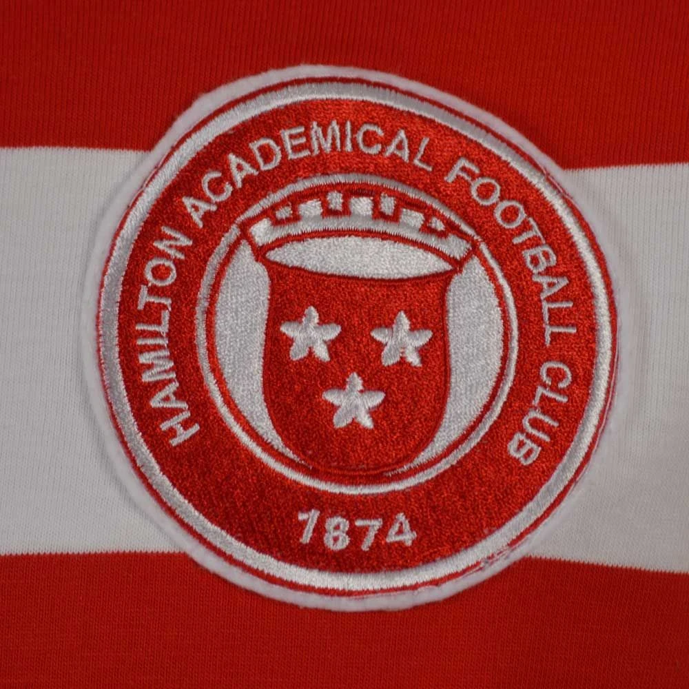 Hamilton Academical 1979-82 Retro Football Shirt – Red and White Striped Vintage Kit 5 Hamilton Academical 1979-82 Retro Football Shirt – Red and White Striped Vintage Kit - Image 3