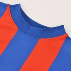 Ards FC 1960s Retro Blue and White Striped Long Sleeve Football Shirt -Toffs Store 2402 2