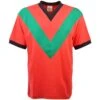 Glentoran FC 1965 Retro Football Shirt – Classic Green V-Neck Cotton Jersey -Toffs Store 2410