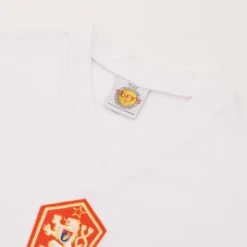 Czechoslovakia White 1970 World Cup Retro Kids Football Shirt – Classic Red Lion Embroidered V-Neck -Toffs Store 3017 2 1