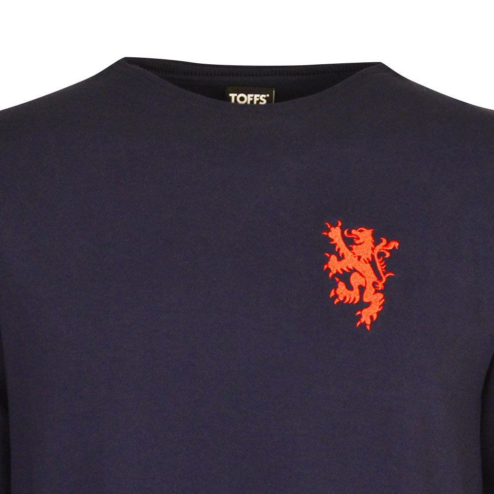 Scotland Kids 1872 Retro Football Shirt – Navy Blue Long Sleeve Vintage Cotton Jersey 4 Scotland Kids 1872 Retro Football Shirt – Navy Blue Long Sleeve Vintage Cotton Jersey - Image 2