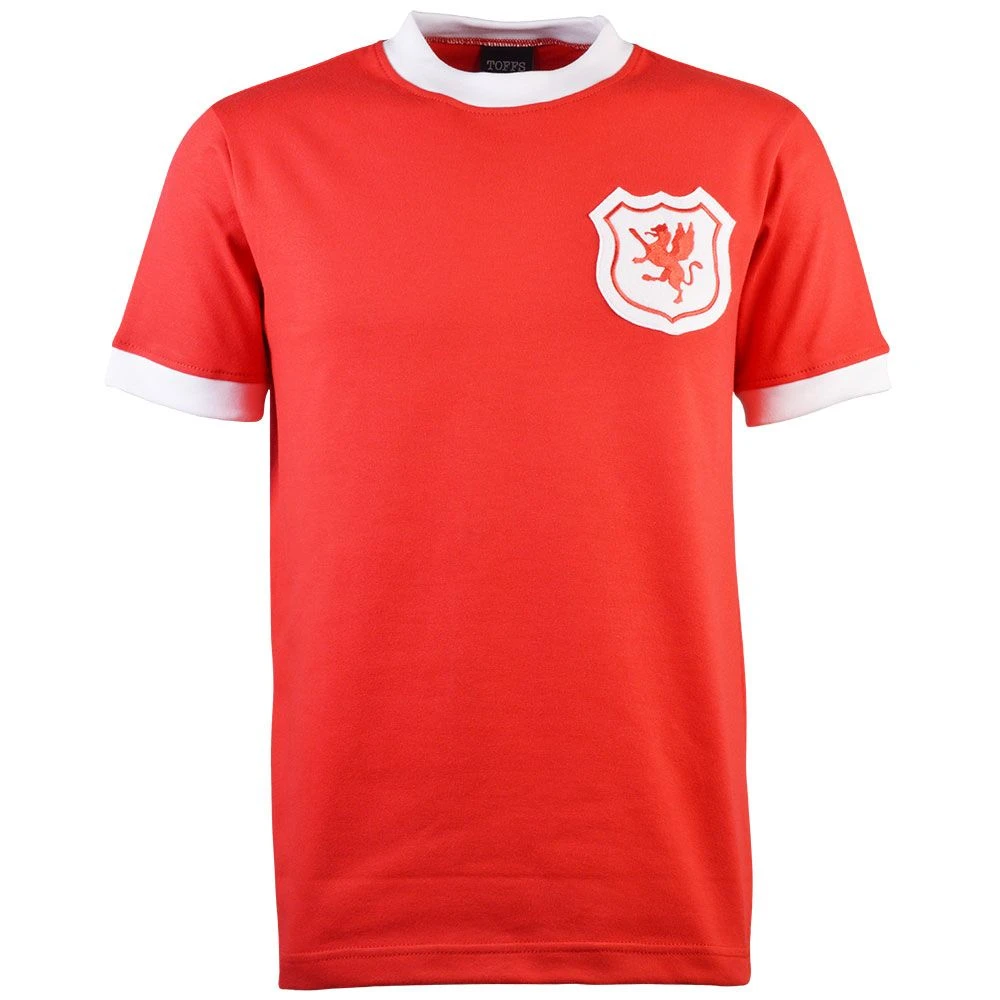 Wales Red with White V-Neck Trim – Vintage Style Kids Retro Short Sleeve Football Shirt 3 Wales Red with White V-Neck Trim – Vintage Style Kids Retro Short Sleeve Football Shirt