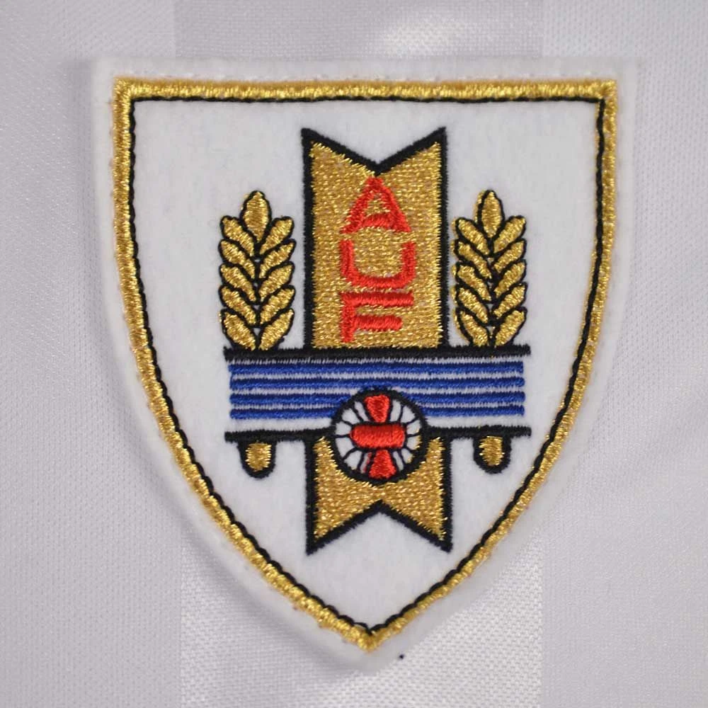 Uruguay 1986 World Cup Kids Retro Football Shirt – Sky Blue Ghost Stripe V-Neck Jersey 4 Uruguay 1986 World Cup Kids Retro Football Shirt – Sky Blue Ghost Stripe V-Neck Jersey - Image 2