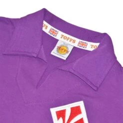 Fiorentina Purple 1940s Vintage Retro Football Shirt – Long Sleeve Split Neck Classic Jersey -Toffs Store 4020 2