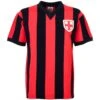 AC Milan 1930s-1940s Retro Home Shirt – Classic Red and Black Vertical Stripes Vintage Football Top -Toffs Store 4030